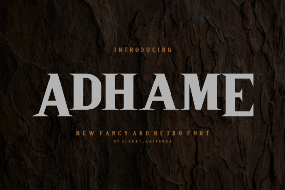 Adhame: A Bold Font for Business