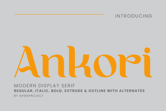 Ankori: A Serif Font for Elegant Branding