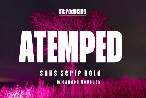 Atemped: A Modern Typeface for Elegant Design