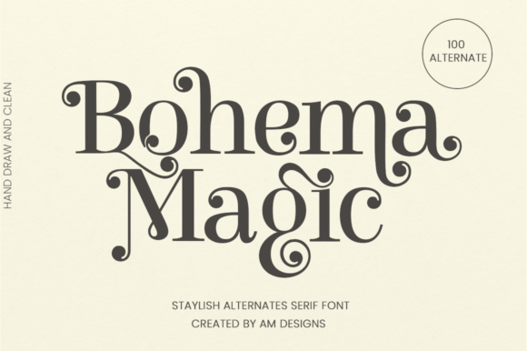 Bohema Magic: A Stylish Serif for Web Design