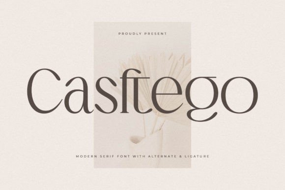 Casftego: A Font for Elegant Branding