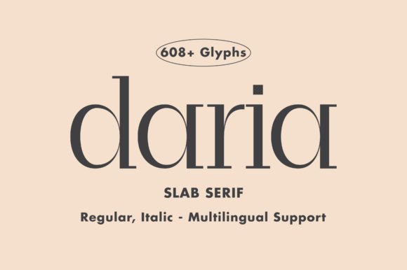 Daria: A Font for Creative Crafters