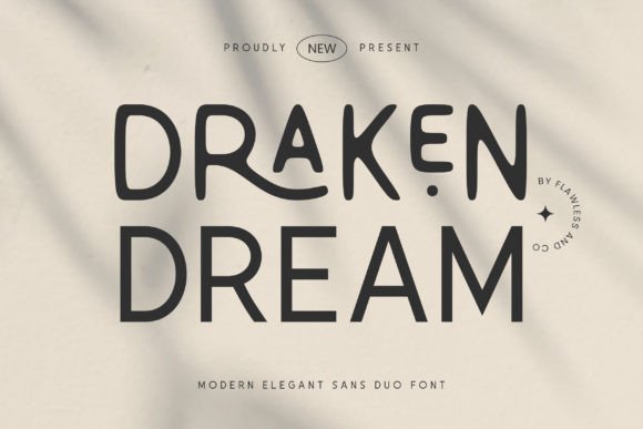 Draken Dream: A Modern Sans Serif Font for Digital Branding