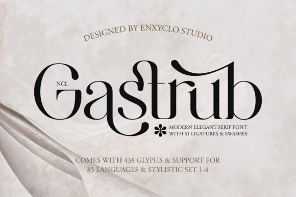 Gastrub: A Stylish Serif Font for Digital Marketing
