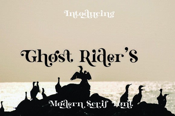 Ghost Rider s: A Modern Serif Font