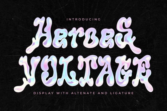 Heroes Voltage Font for Creative Projects