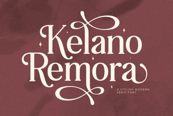 Kelano Remora: Elegant Serif Font for Crafters