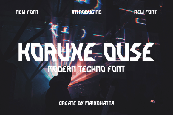 Korukeouse: A Futuristic Font for Modern Design