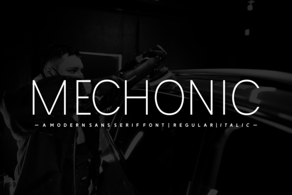 Mechonic: A Modern Sans Serif for Sleek Branding
