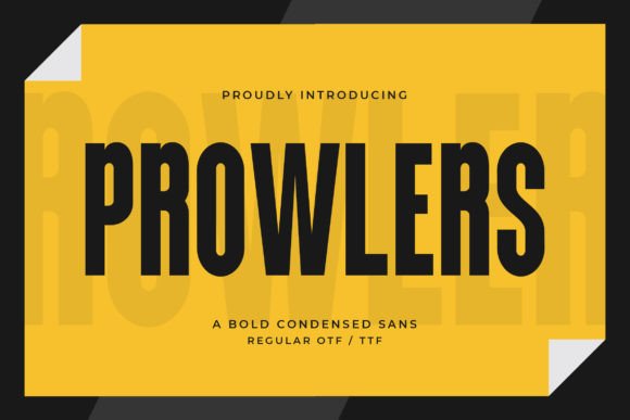 Prowlers: A Bold Sans Serif Font for Small Business Branding