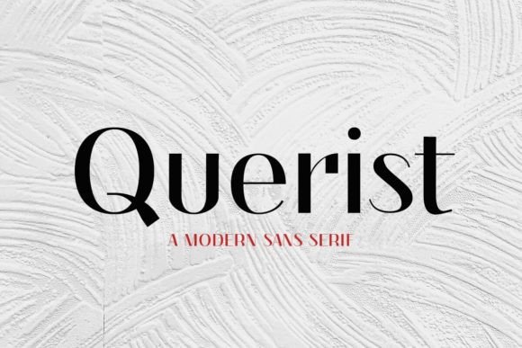 Querist: A Modern Sans Serif for Elegant Branding