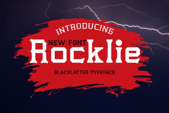 Rocklie: A Modern Blackletter Font
