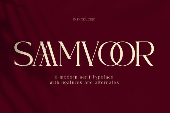Saamvoor: A Modern Serif for Elegant Design