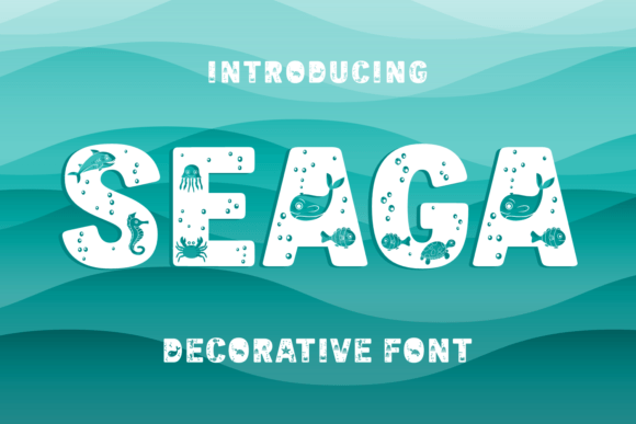 Seaga: A Bold Decorative Font
