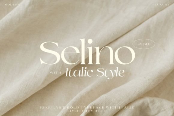 Selino: A Stylish Serif Font for Editorial Design