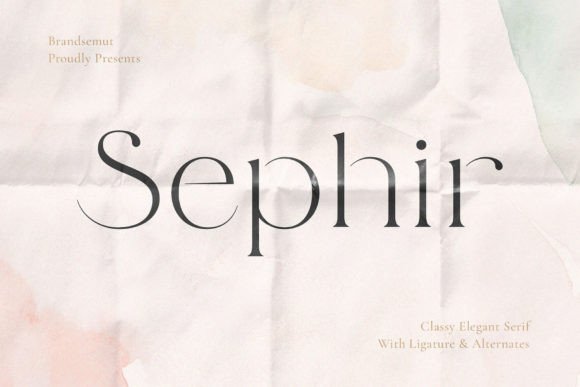 Sephir: A Stylish Serif Font for Digital Marketing
