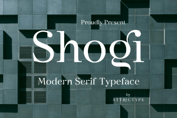 Shogi: A Modern Serif Font for Craft Creators