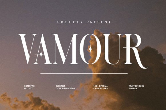 Vamour: A Luxurious Serif Font for Crafters